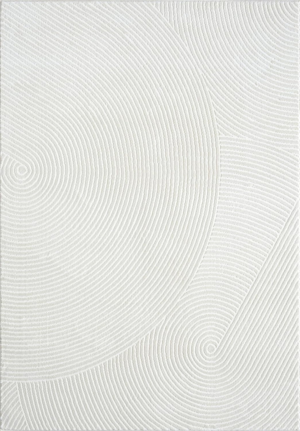 Neutral Cream Area Rug 10' x 14' | White Luxury Zen Carpet | Minimalist Ivory Rugs for Bedroom, Living Room and Dining