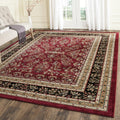 Area Rug 9x12 - Lyndhurst Collection - Large - Red & Black, Traditional Oriental Design, Non-Shedding & Easy to Clean, Ideal for Living Room, Bedroom, Dining Space (LNH331B)